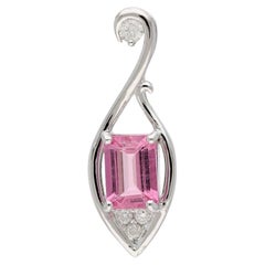 Pendentif tourmaline naturelle en or 14 carats