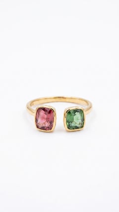 Natural Tourmaline Ring in 18K Gold, 1.68ct, Designer, India