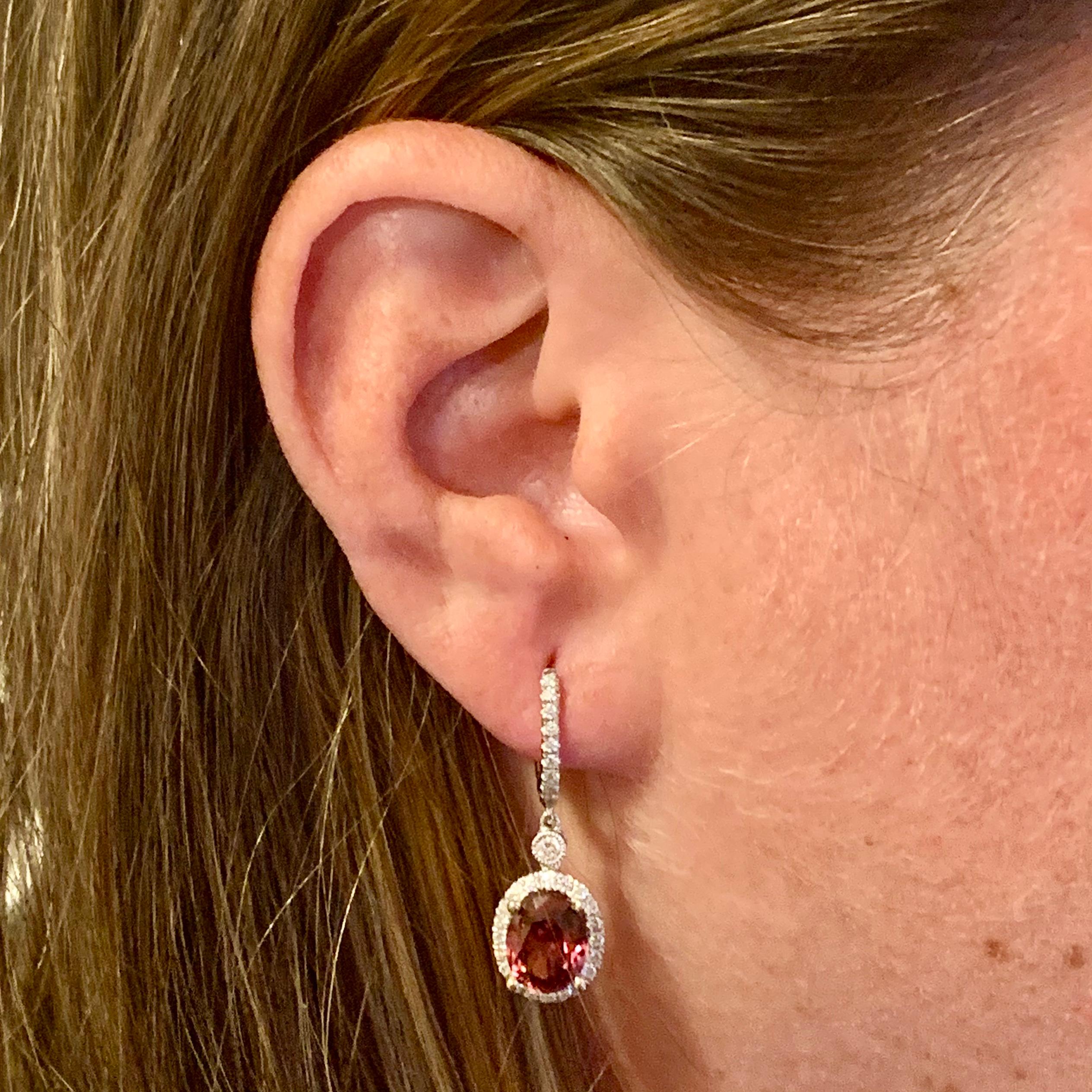 Natural Finely Faceted Quality Rubellite Tourmaline Diamond Earrings 18k Gold 6.62 TCW Certified $6,950 017705

This is a Unique Custom Made Glamorous Piece of Jewelry!

Nothing says, “I Love you” more than Diamonds and Pearls!

This pair of