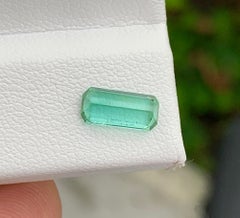 Natural Tron Blue Tourmaline Gemstone 1.01 Carat – Neon Blue Loose Tourmaline