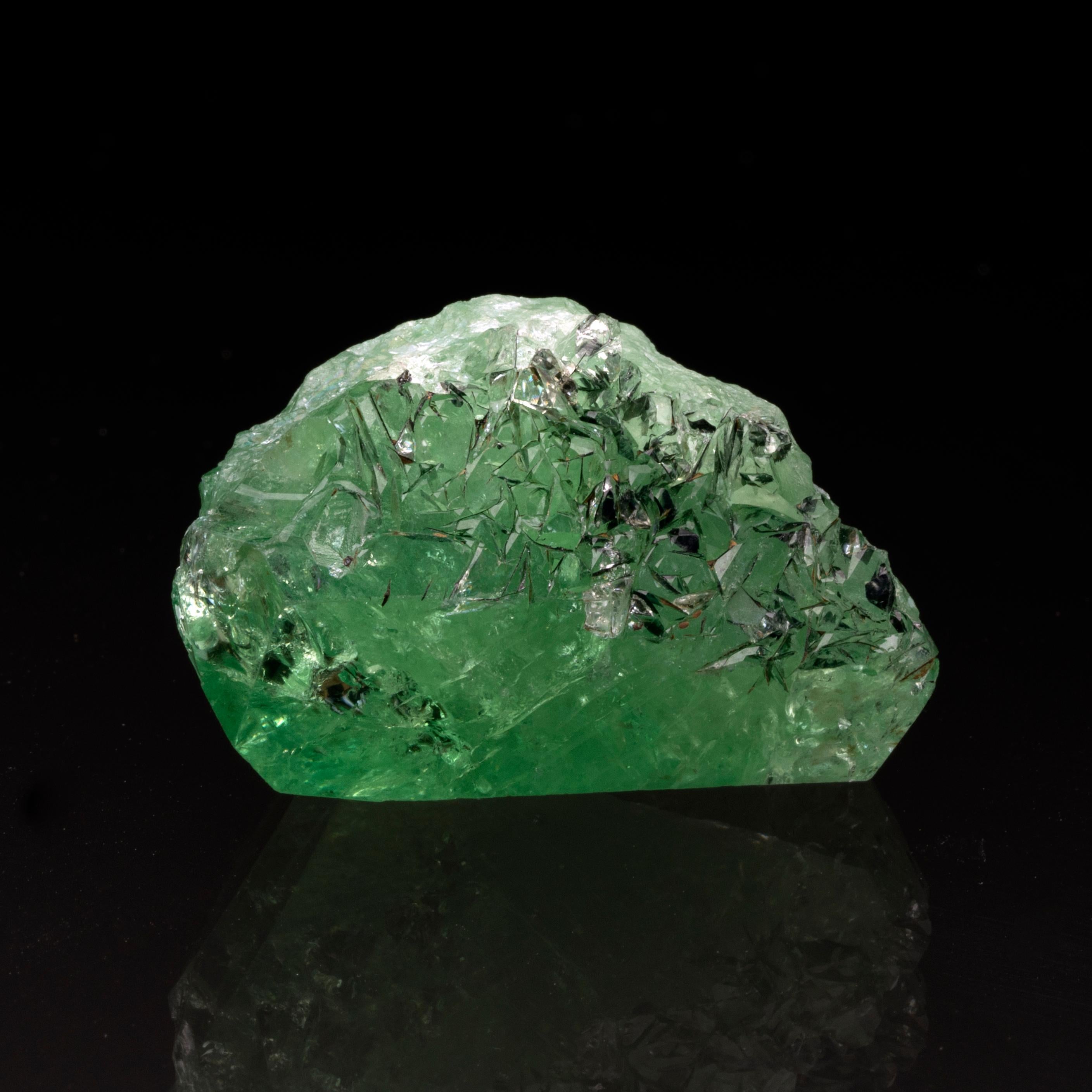 Natural Tsavorite Garnet from Tanzania // 55.98 Grams In New Condition For Sale In New York, NY