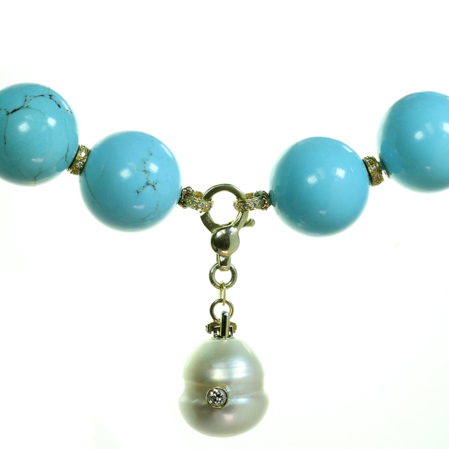 turquoise pearl necklace