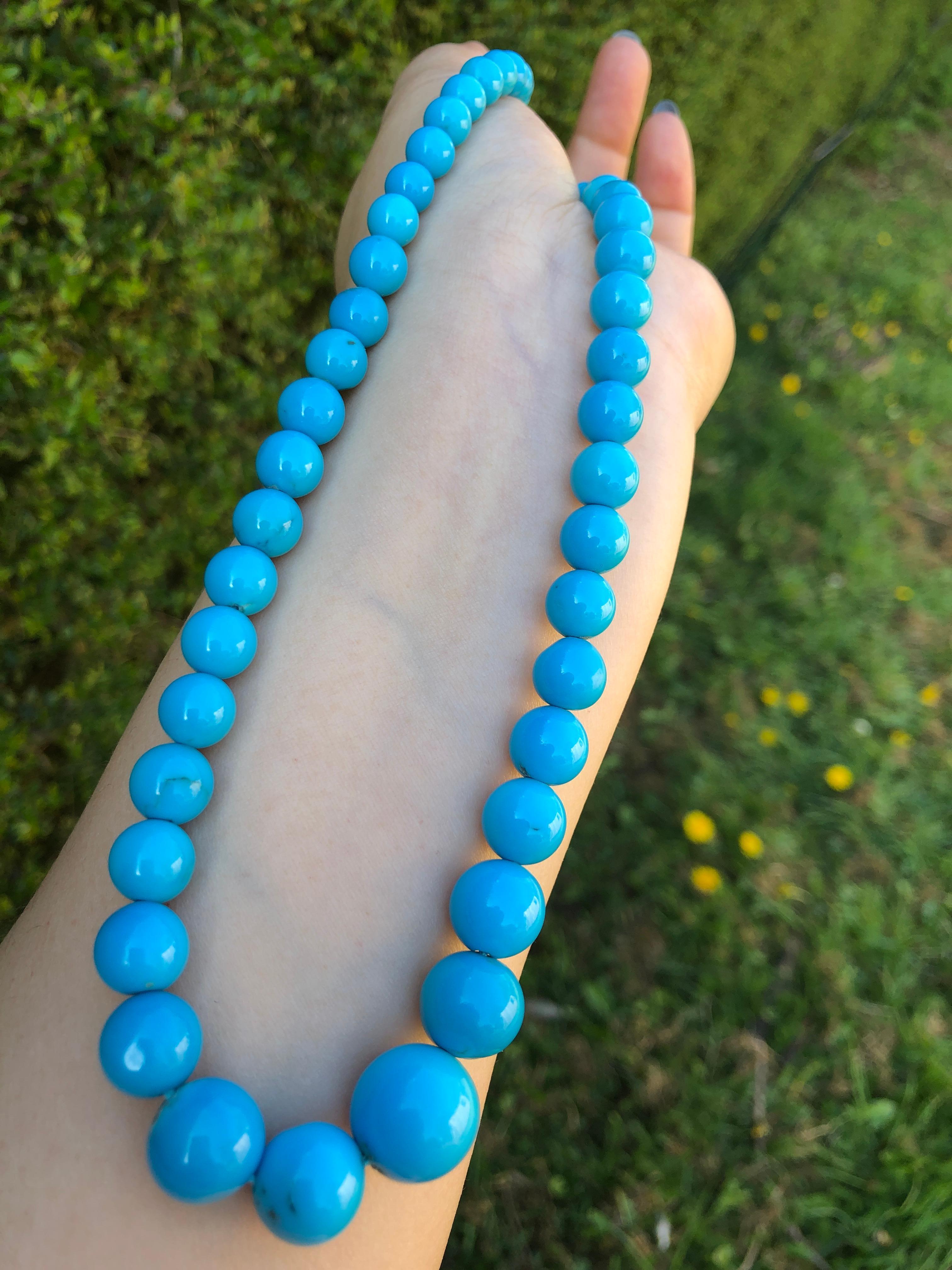 Natural Turquoise Beads Necklace 2