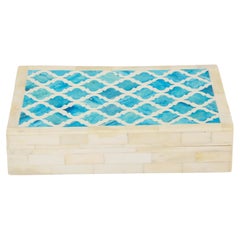 Natural, Turquoise Bone Moorish Box
