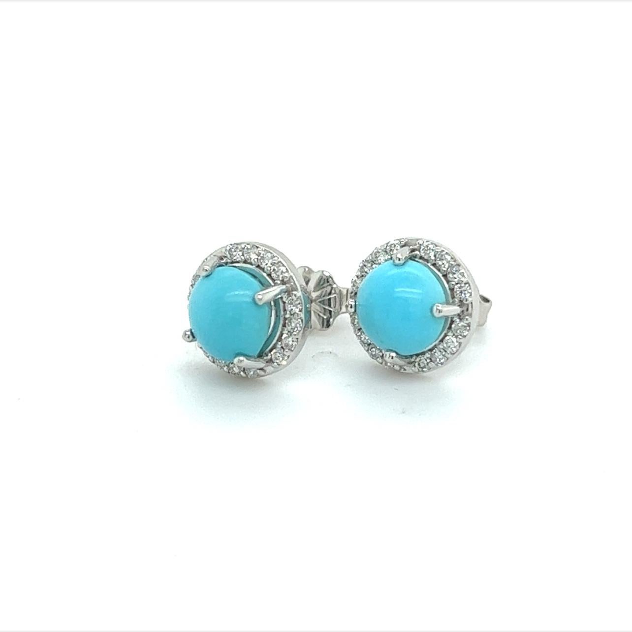 Natural Turquoise Diamond Stud Earrings 14k White Gold 2.95 TCW Certified $2,490 217835

This is a Unique Custom Made Glamorous Piece of Jewelry!

Nothing says, “I Love you” more than Diamonds and Pearls!

These Sapphire earrings have been