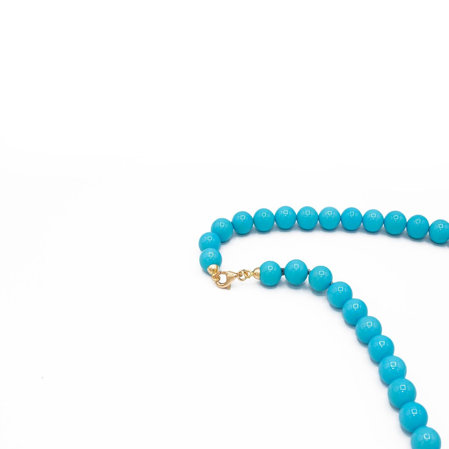 Bead Natural Turquoise Necklace