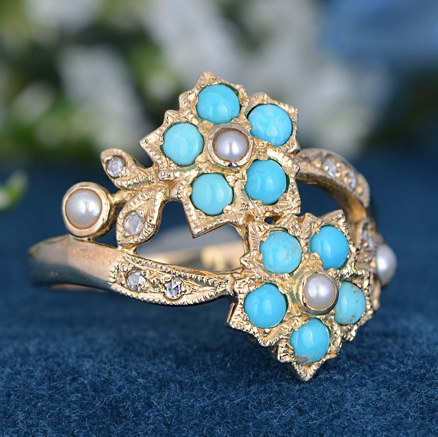 Add a delicate and unique aesthetic to your hand with this ring by GEMMA FILIGREE. Our antique design gold rings equate to delicacy and light openwork, while maintains strength for everyday wear for a lifetime.

This striking design ring with floral