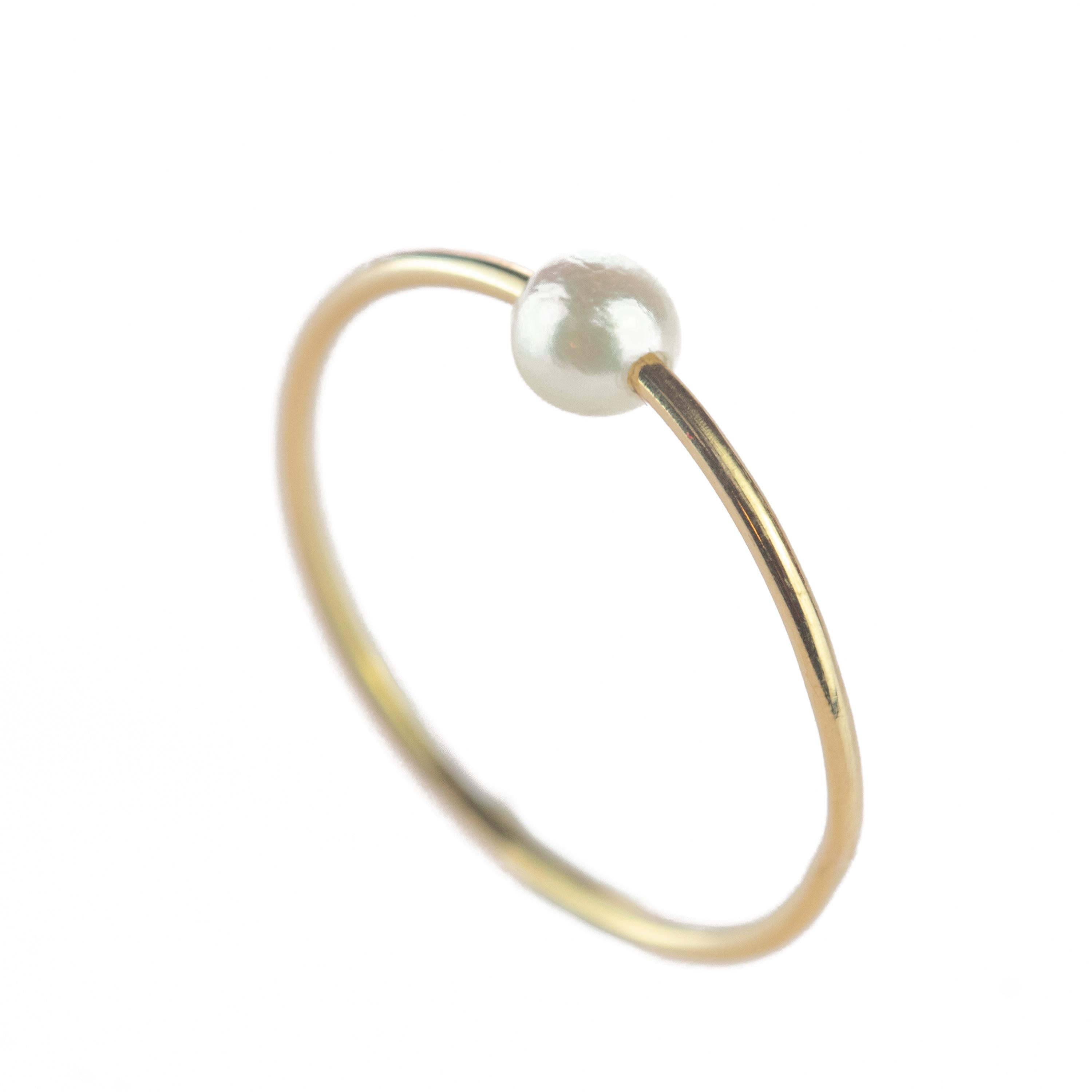 Natürlicher natürlicher Türkis Perle Granat Runder Ring 18 Karat Gold Planet Boho Ring im Angebot 5