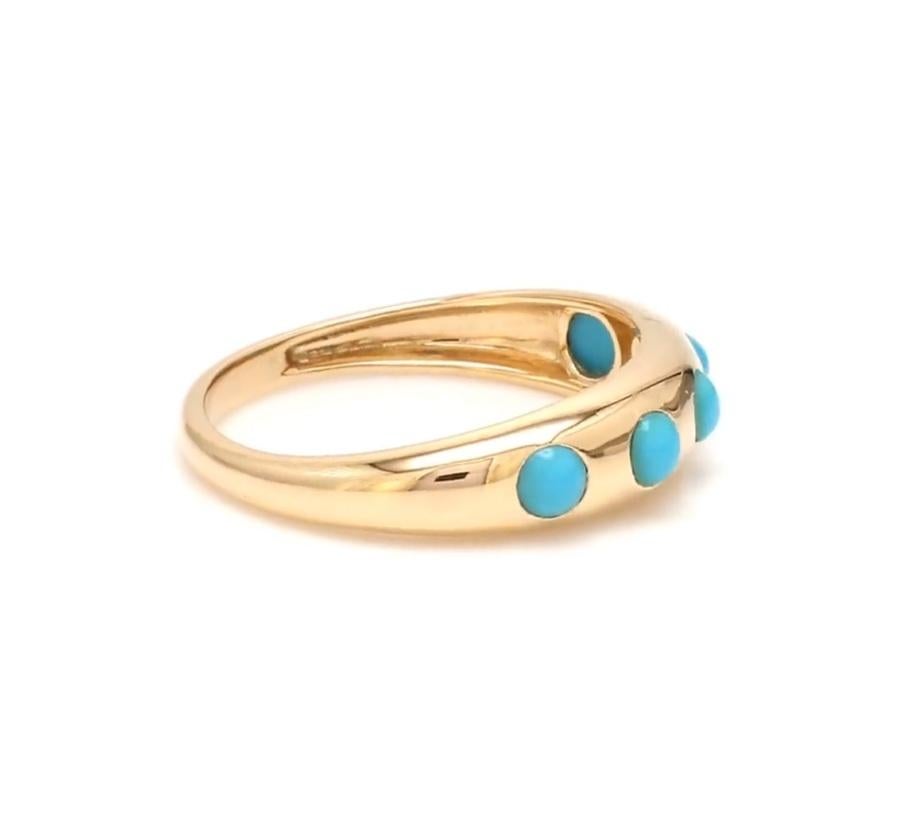 Anello tondo zingaro in turchese Nature, oro  Anello di turchese naturale rotondo cabochon gypsy impilabile dell'Arizona, oro  Anello turchese zingaro oro

DETTAGLI SULLA PIETRA :
✦ Pietra preziosa: Turchese
✦ Tipo di gemma : Nature
✦ Dimensione