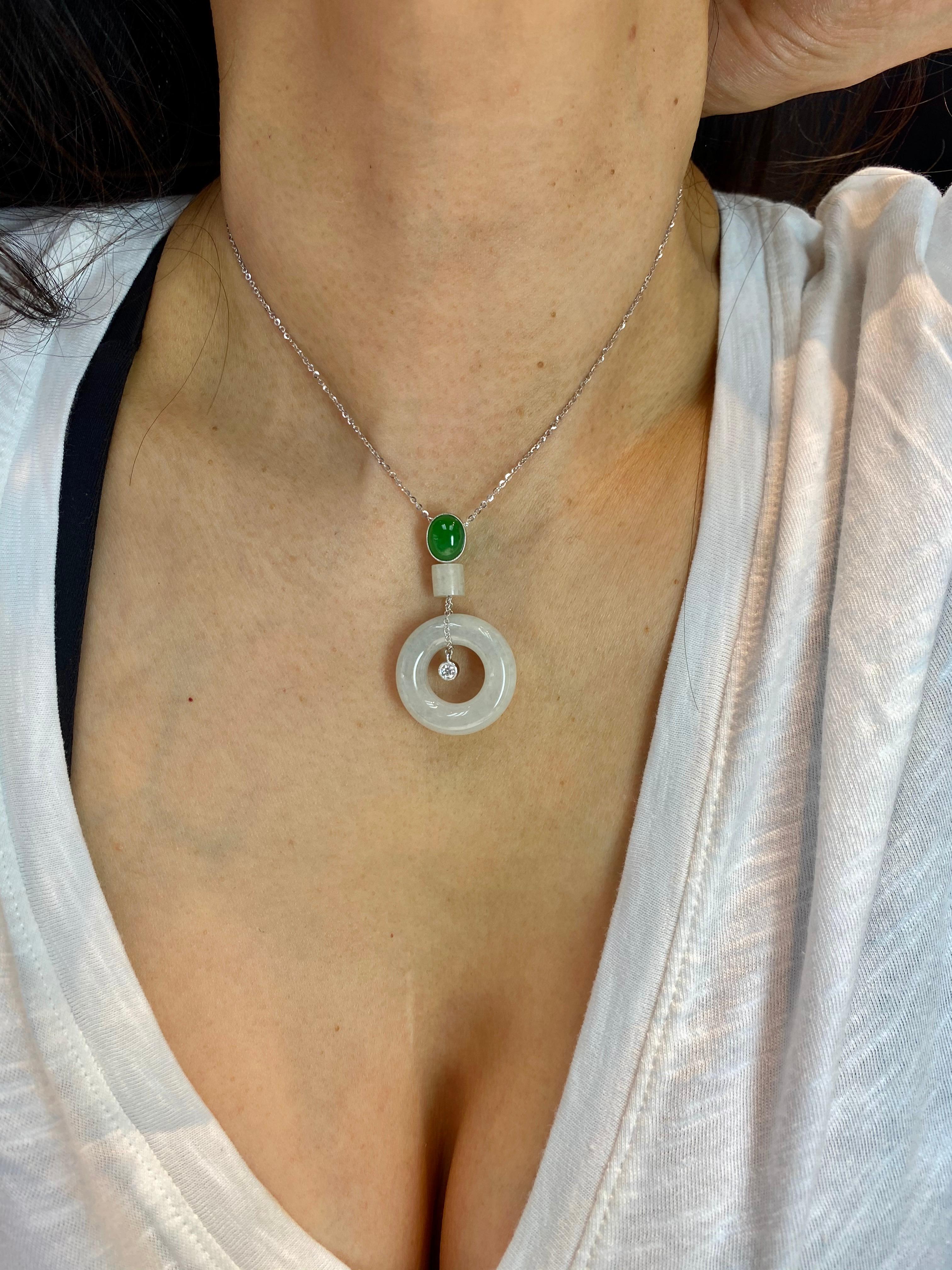 jade earrings and necklace set