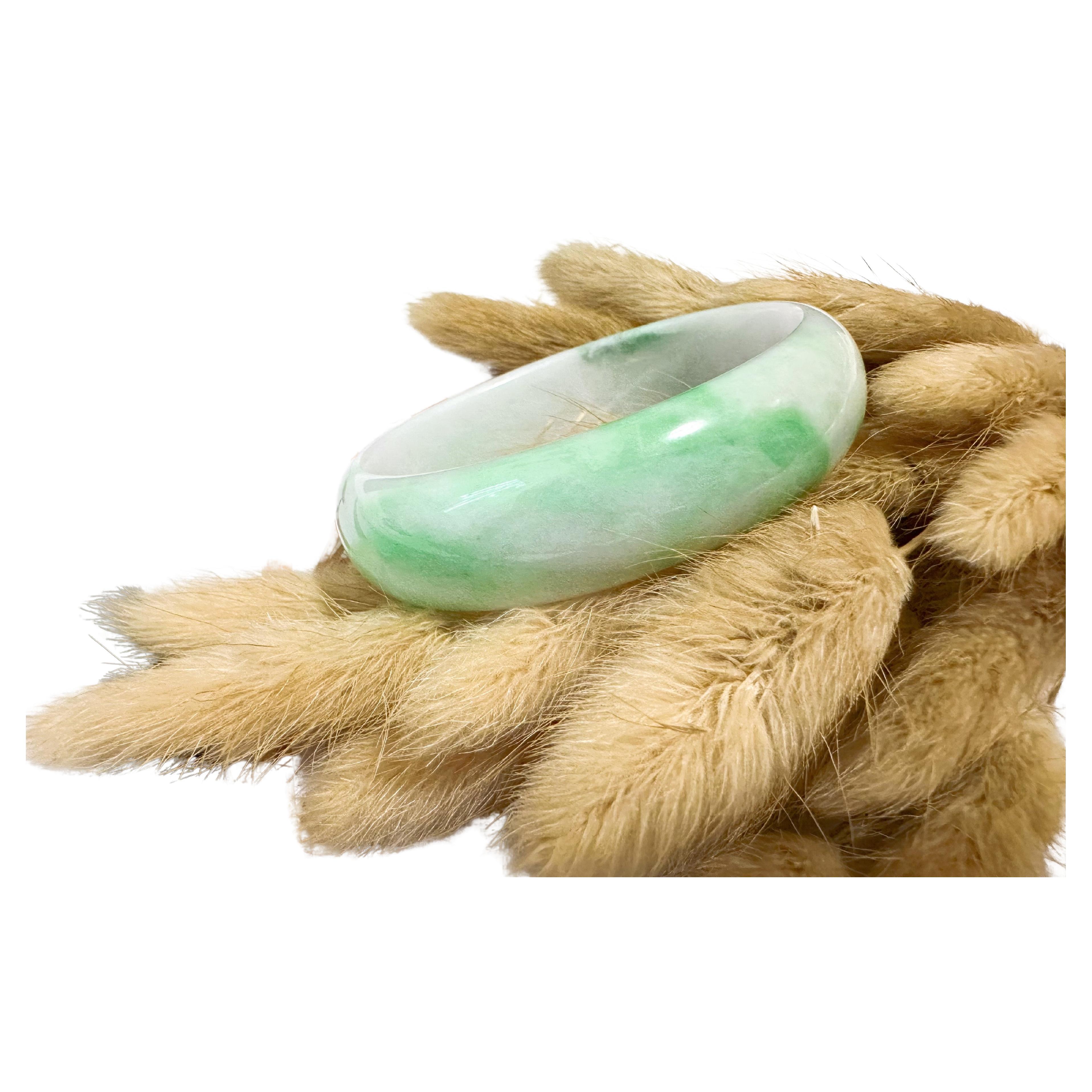 Oval jade bangle hotsell