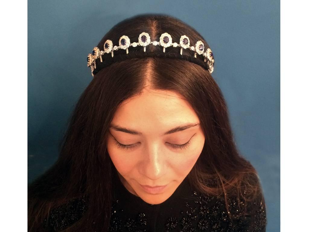 vintage sapphire tiara