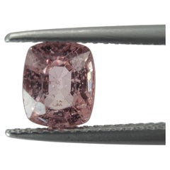 Natural Unheated 1.40ct Peach Spinel Cushion Cut Gemstone, Eye Clean