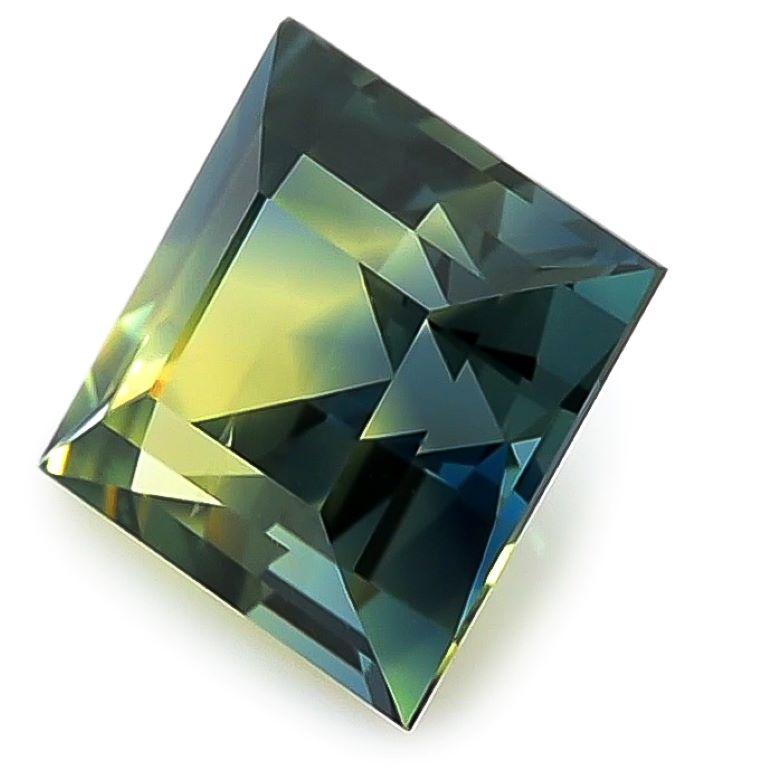 Natürlicher unerhitzter Bi-Color Saphir Edelstein 1.88 Karat mit GIA Bericht im Zustand „Neu“ im Angebot in Los Angeles, CA