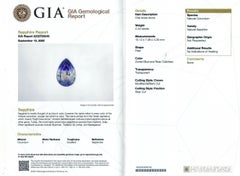 Natural Unheated Bi-Color Sapphire Gemstone 2.44 carats with GIA Report