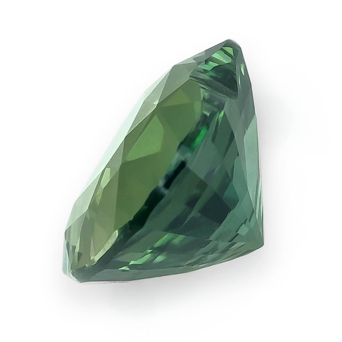 Saphir bleu-vert naturel non chauffé 2,10 carats avec rapport GIA Unisexe en vente