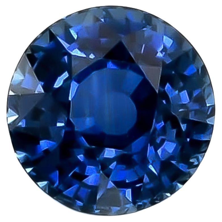 Pierre précieuse saphir bleu naturel non chauffé 1.21 carat avec rapport GIA en vente