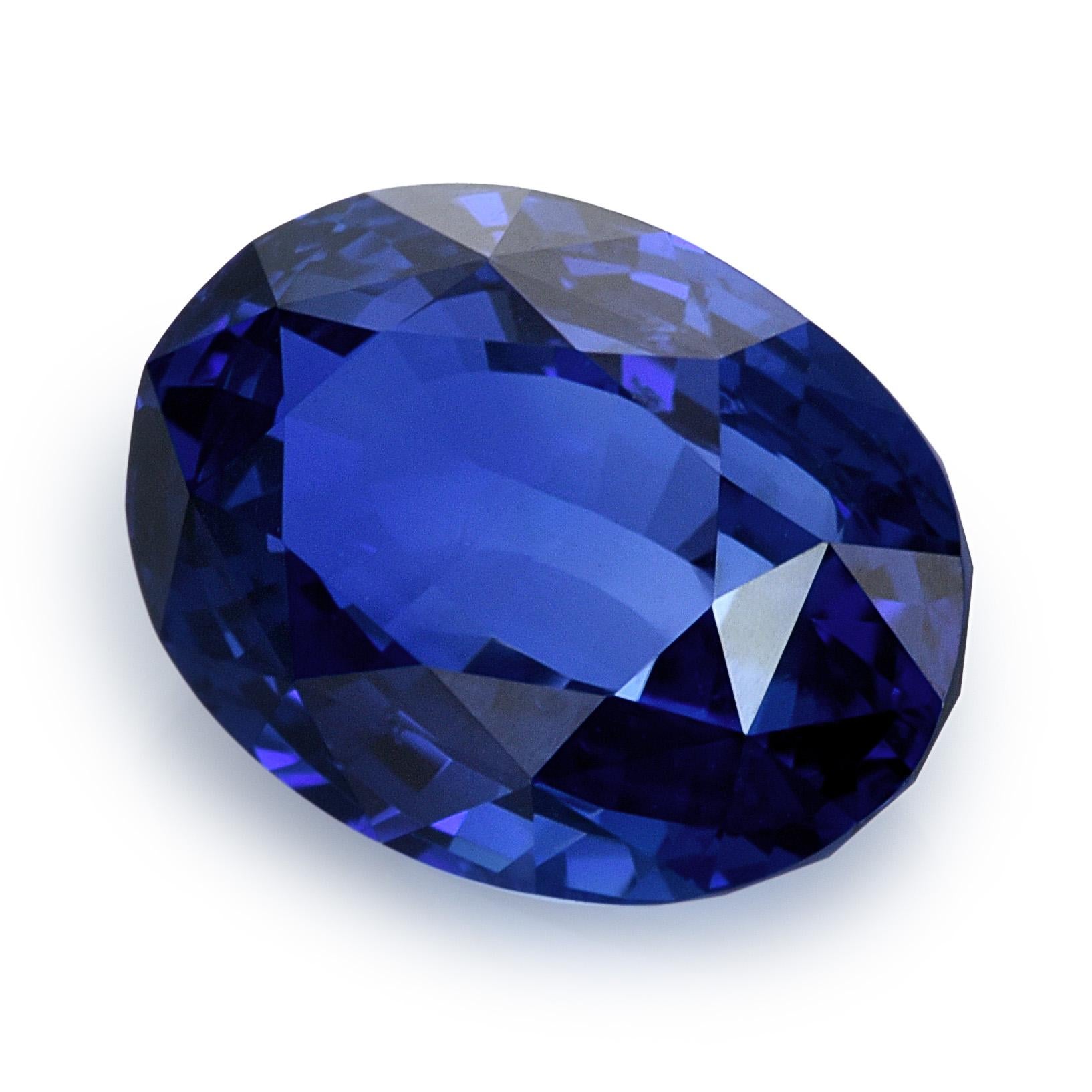 Taglio misto Gemma di zaffiro blu naturale non riscaldata di 2,08 carati con rapporto GIA / JupiterGem in vendita