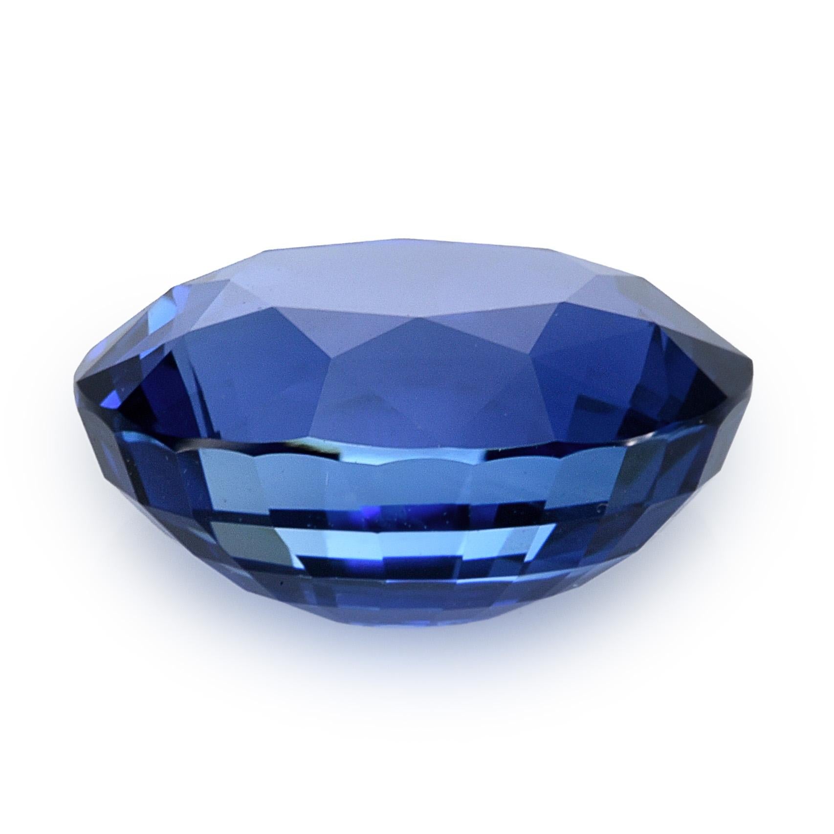 Gemma di zaffiro blu naturale non riscaldata di 2,08 carati con rapporto GIA / JupiterGem In condizioni Nuovo in vendita a Los Angeles, CA
