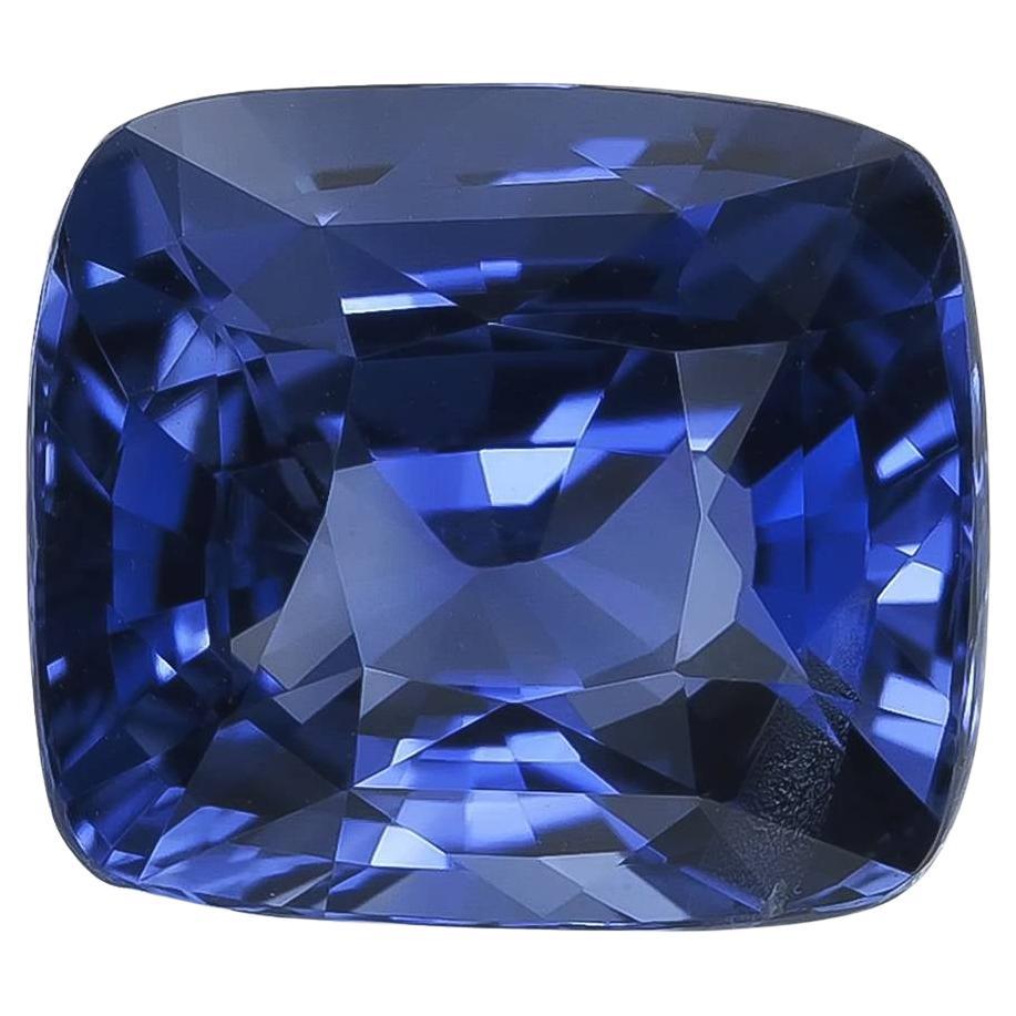 Pierre précieuse saphir bleu naturel non chauffé 3.01 carat avec rapport GIA