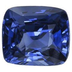 Pierre précieuse saphir bleu naturel non chauffé 3.01 carat avec rapport GIA