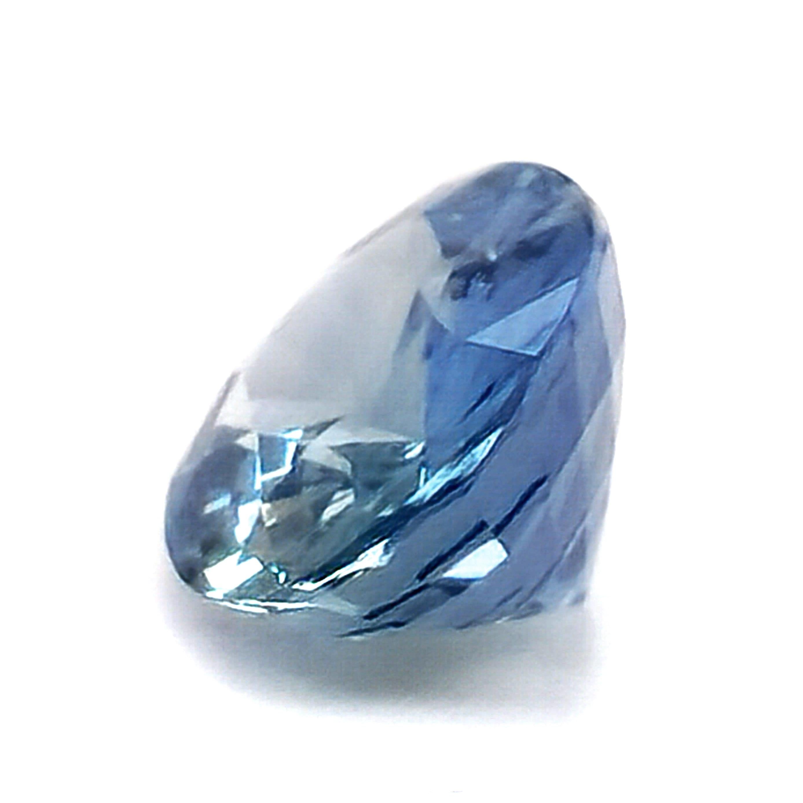 Pierre précieuse saphir bleu naturel non chauffé 3.11 carat avec rapport GIA Unisexe en vente