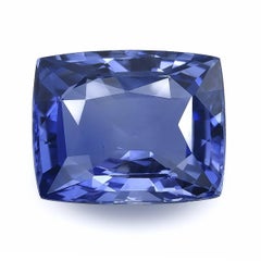 Gema de zafiro azul natural sin calentar de 3.92 quilates con informe GIA