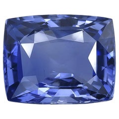 Pierre précieuse saphir bleu naturel non chauffé 3.92 carat avec rapport GIA