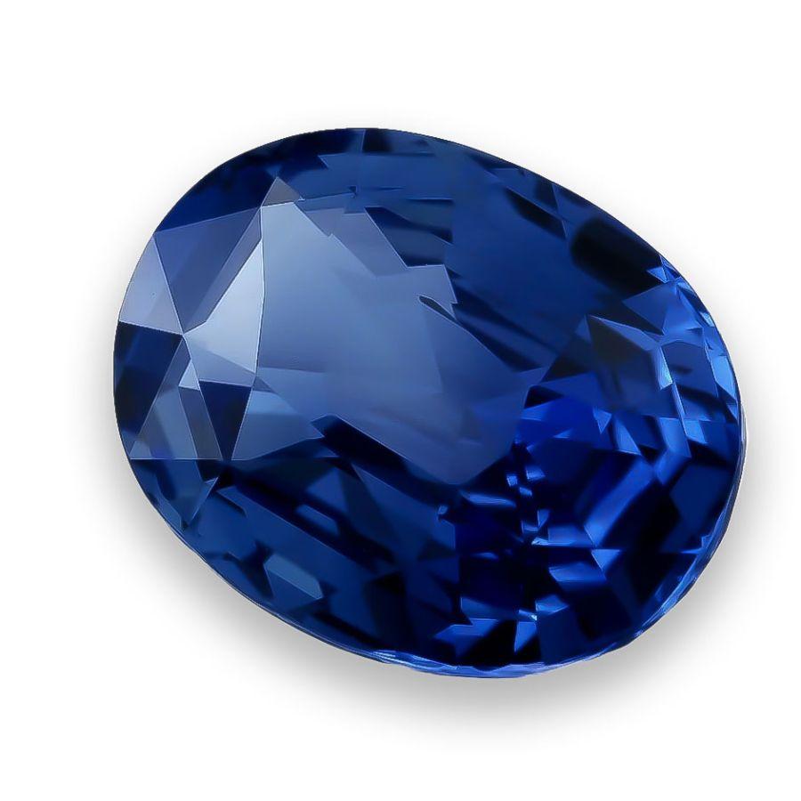 Natural Unheated Blue Sri Lankan Sapphire Gemstone 3.24 carats with GIA Report In New Condition For Sale In Los Angeles, CA