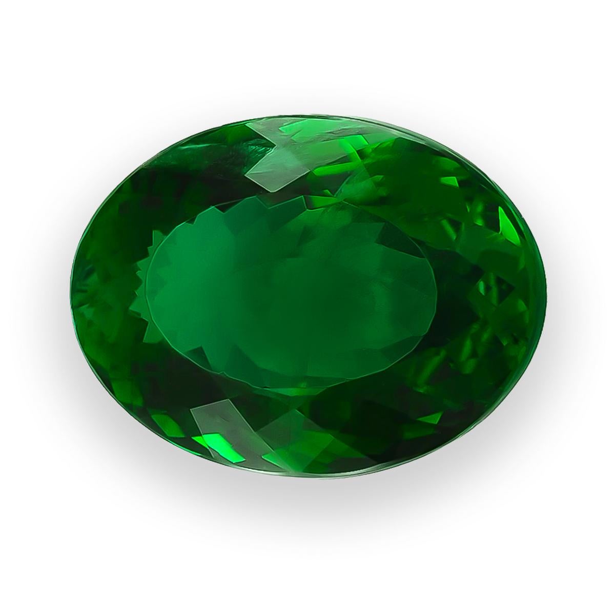 Discover the rare beauty of this natural unheated Brazilian Paraiba tourmaline, weighing 2.48 carats. Showcasing a vivid green hue and an elegant oval shape, this gem is entirely unheated, preserving its natural brilliance and purity—an exceptional