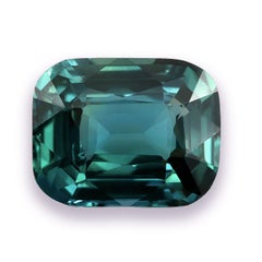 Gemma di zaffiro blu verdastro non riscaldato Nature 3.05 carati con rapporto GIA