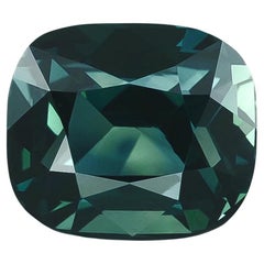 Natural Unheated Greenish Blue Sapphire Gemstone 3.06 carats with GIA Report