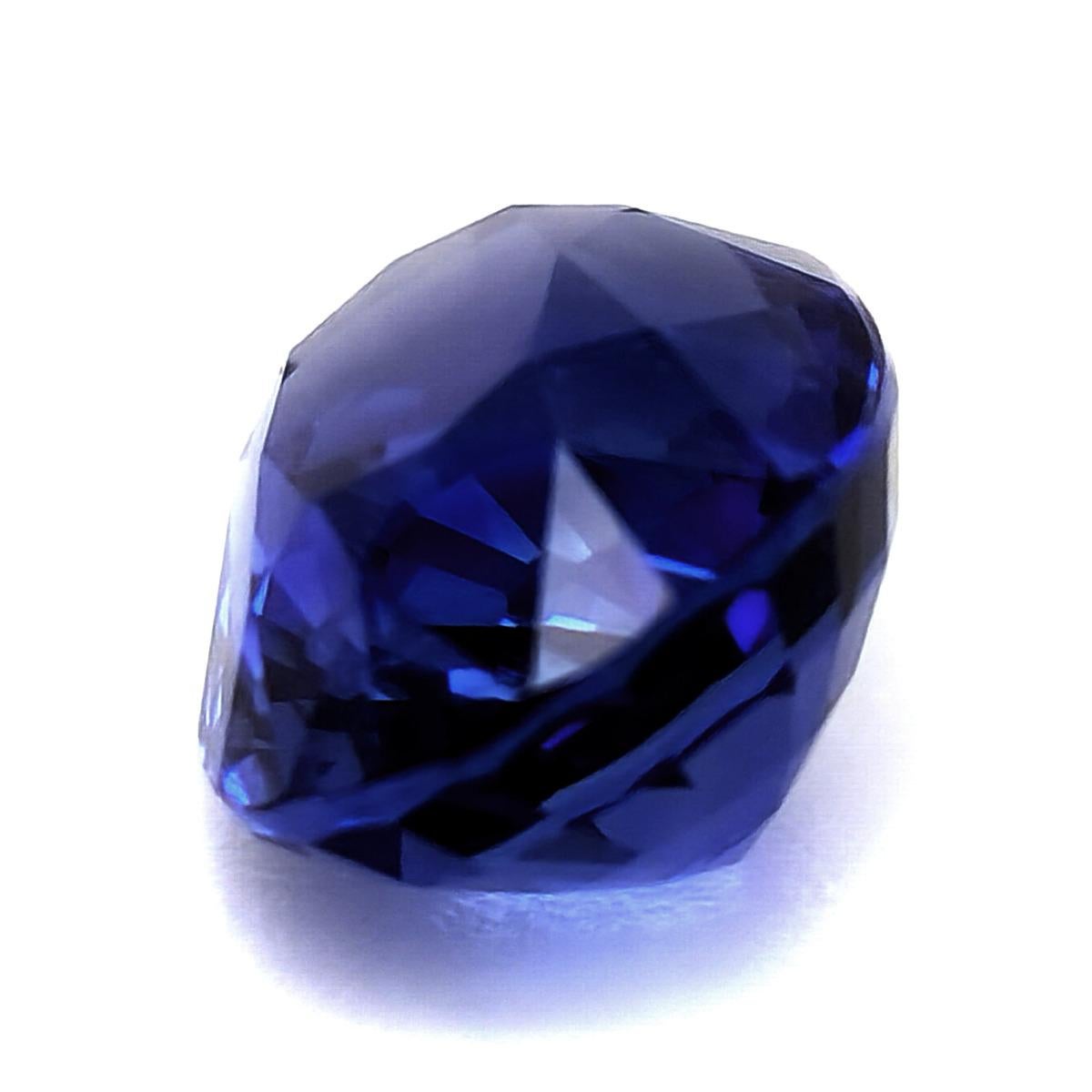 Femenino o masculino Zafiro azul de Madagascar natural sin calentar Gema de 2,66 quilates con informe GRS en venta