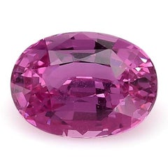 Natürlicher unerhitzter Madagaskar Rosa Saphir Edelstein 3,05 Karat mit GIA Bericht