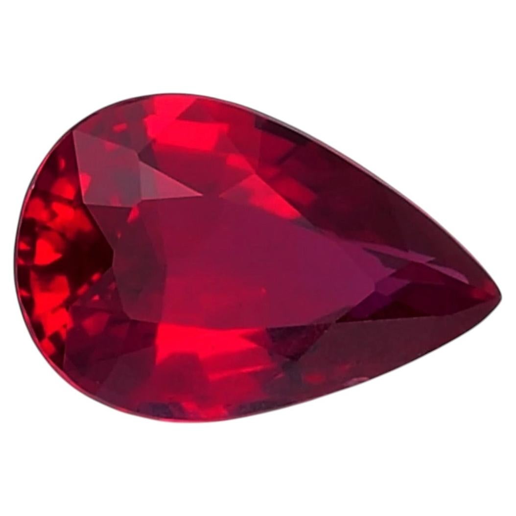 Natural Unheated Mozambique Ruby 1.52 carats with GIA Report