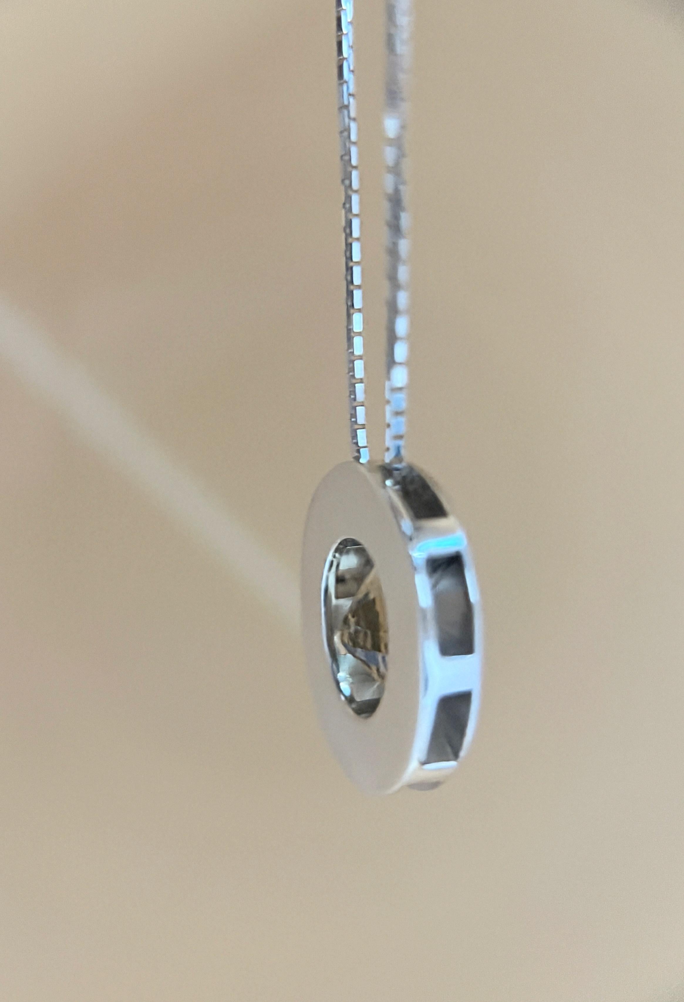 Collier pendentif en argent sterling avec citrine jaune ovale naturelle non chauffée de 6 carats en vente 1