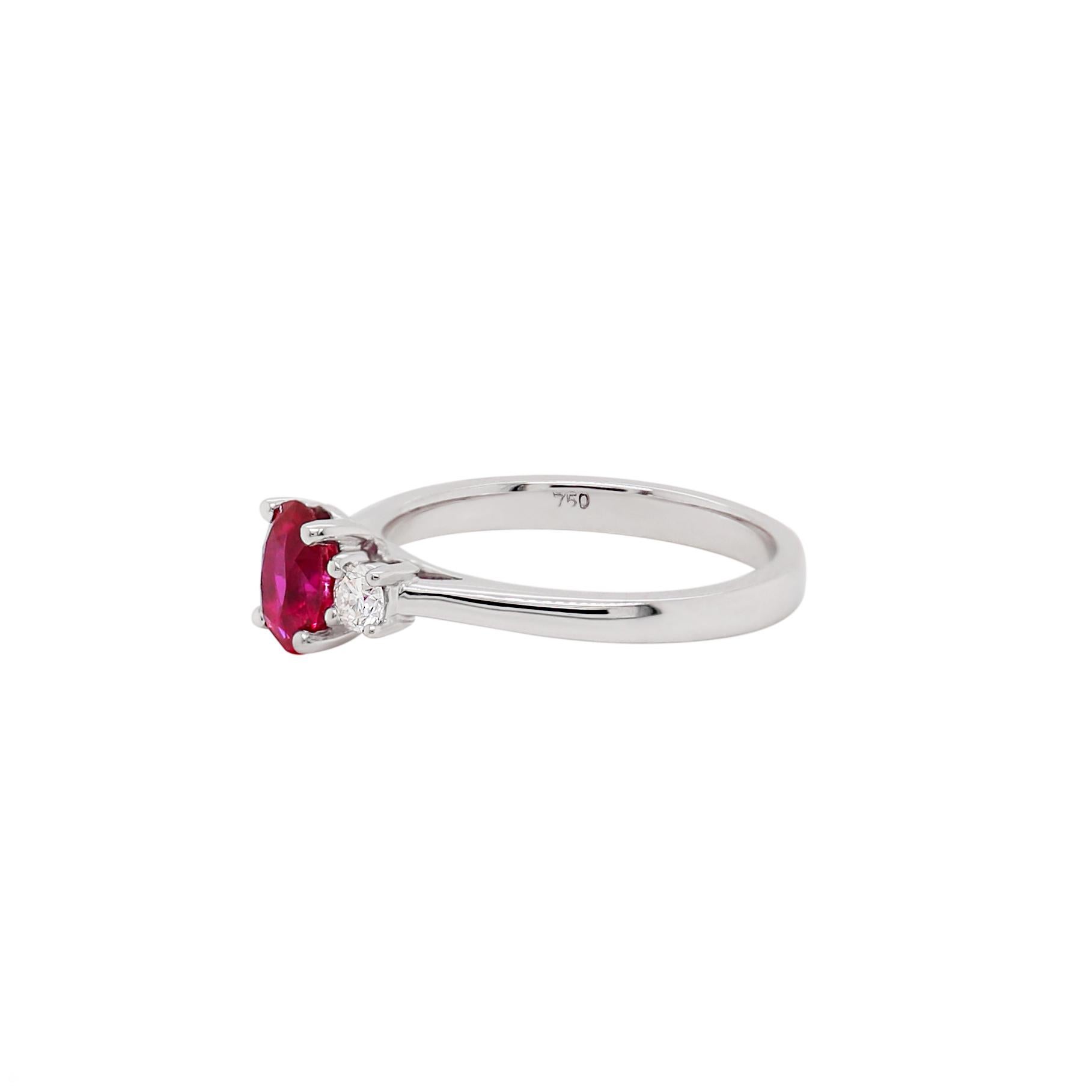 3 stone ruby ring