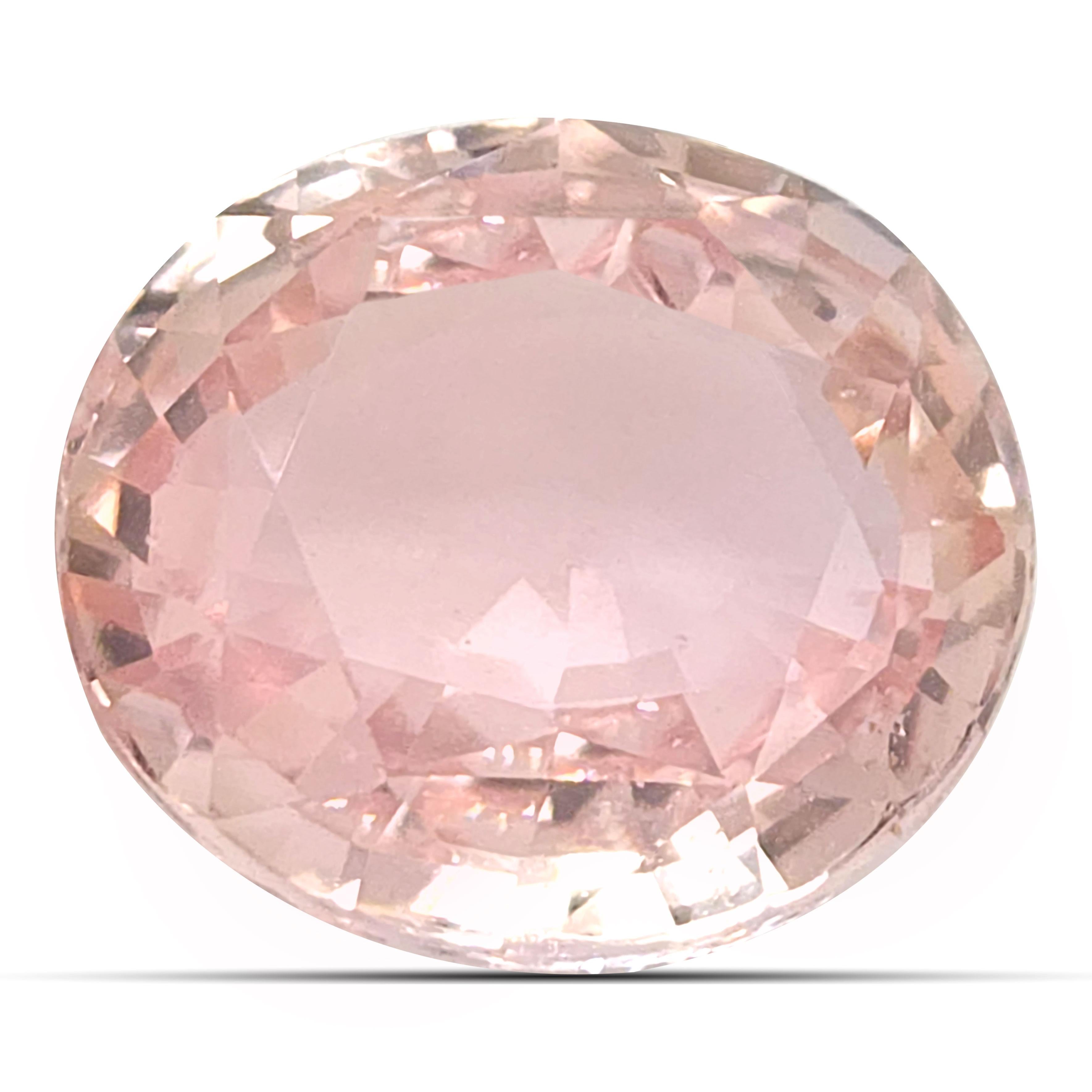 Natural Unheated Padparadscha Sapphire Gemstone 2.52 carats with GRS Report For Sale 1