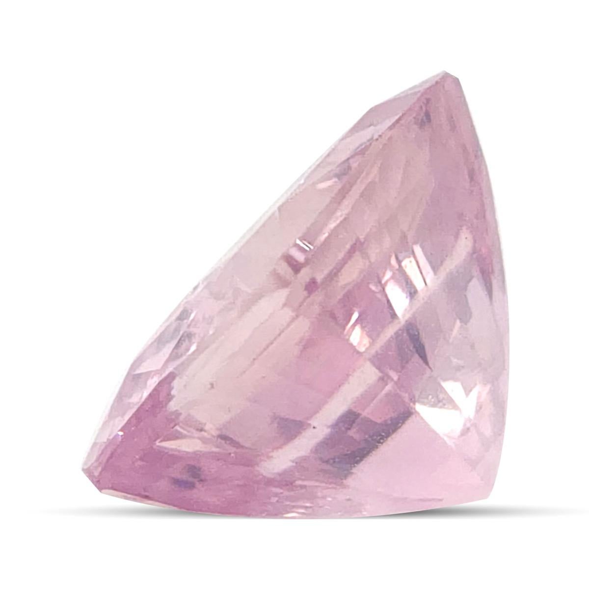 Natürlicher unerhitzter Padparadscha Saphir Edelstein 3.85 Karat mit GIA Bericht für Damen oder Herren im Angebot