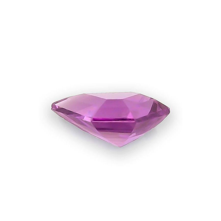 Zafiro rosa púrpura natural sin calentar Gema de 1,66 quilates con informe GIA en Nuevo estado para la venta en Los Angeles, CA