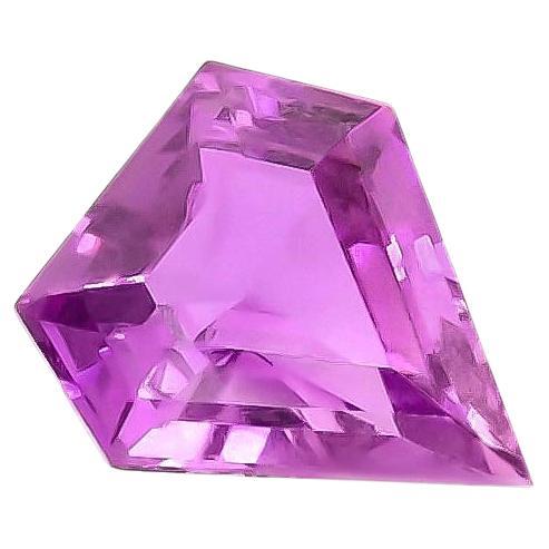 Natural Unheated Pink-Purple Sapphire Gemstone 1.66 carats with GIA Report
