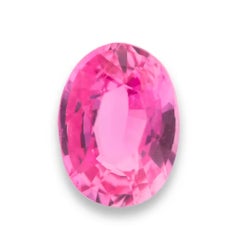 Natural Unheated Pink Sapphire 1.39ct Loose Untreated Natural Sri Lanka Oval 7X5