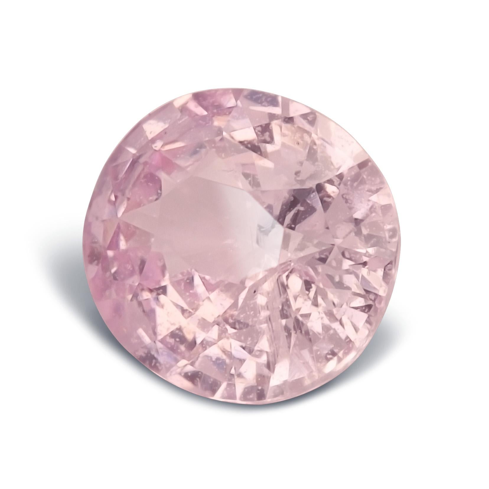 Natural Unheated Pink Sapphire Gemstone 1.12 carats with GRS Report en Nuevo estado para la venta en Los Angeles, CA
