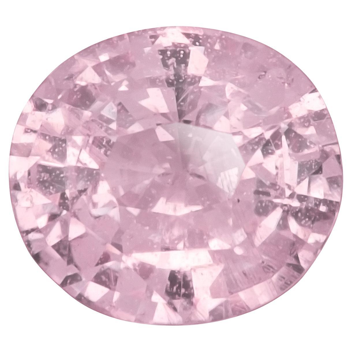 Natural Unheated Pink Sapphire Gemstone 1.12 carats with GRS Report en venta