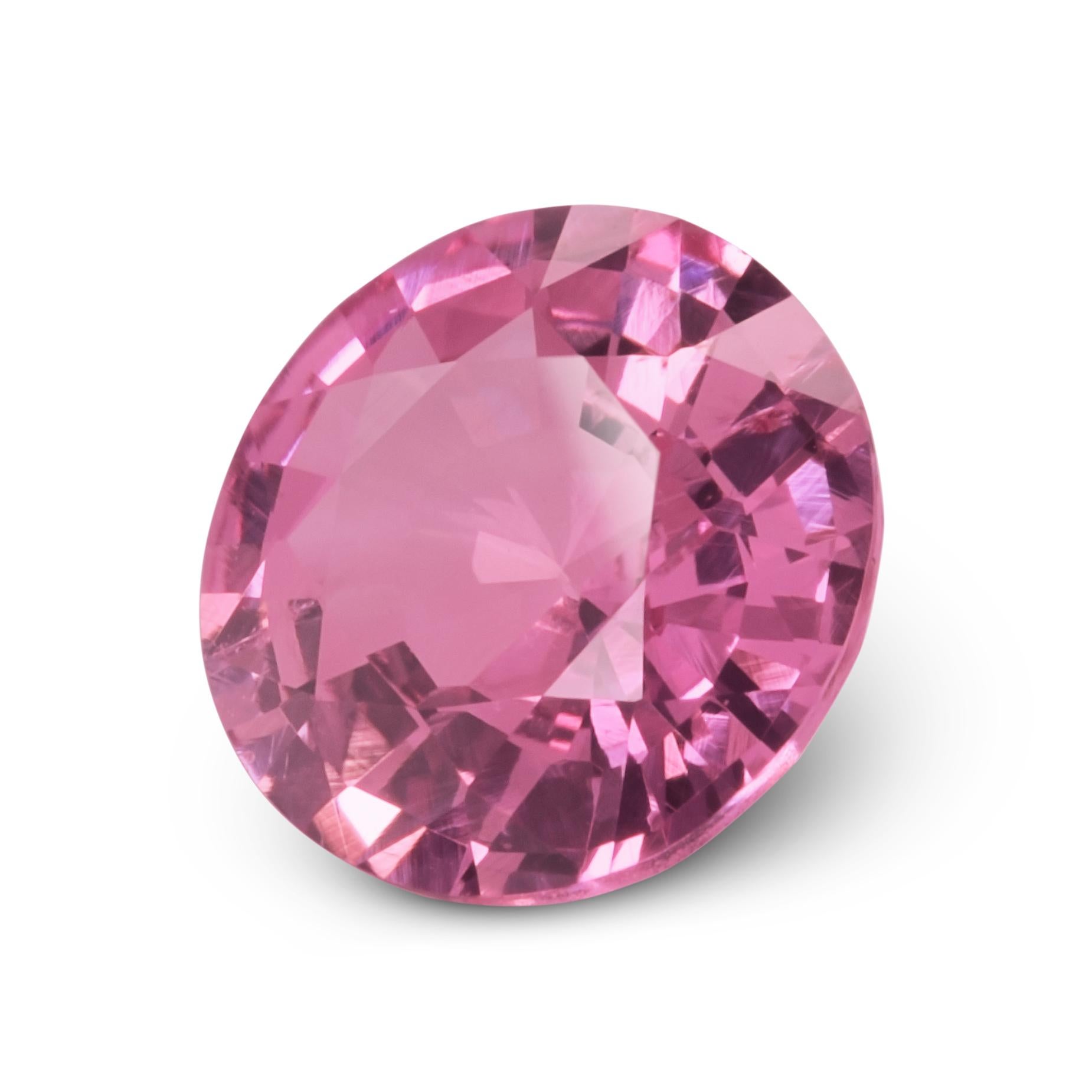 Natürlicher unerhitzter rosa Saphir Edelstein 1.22 Karat mit GIA Bericht im Zustand „Neu“ im Angebot in Los Angeles, CA