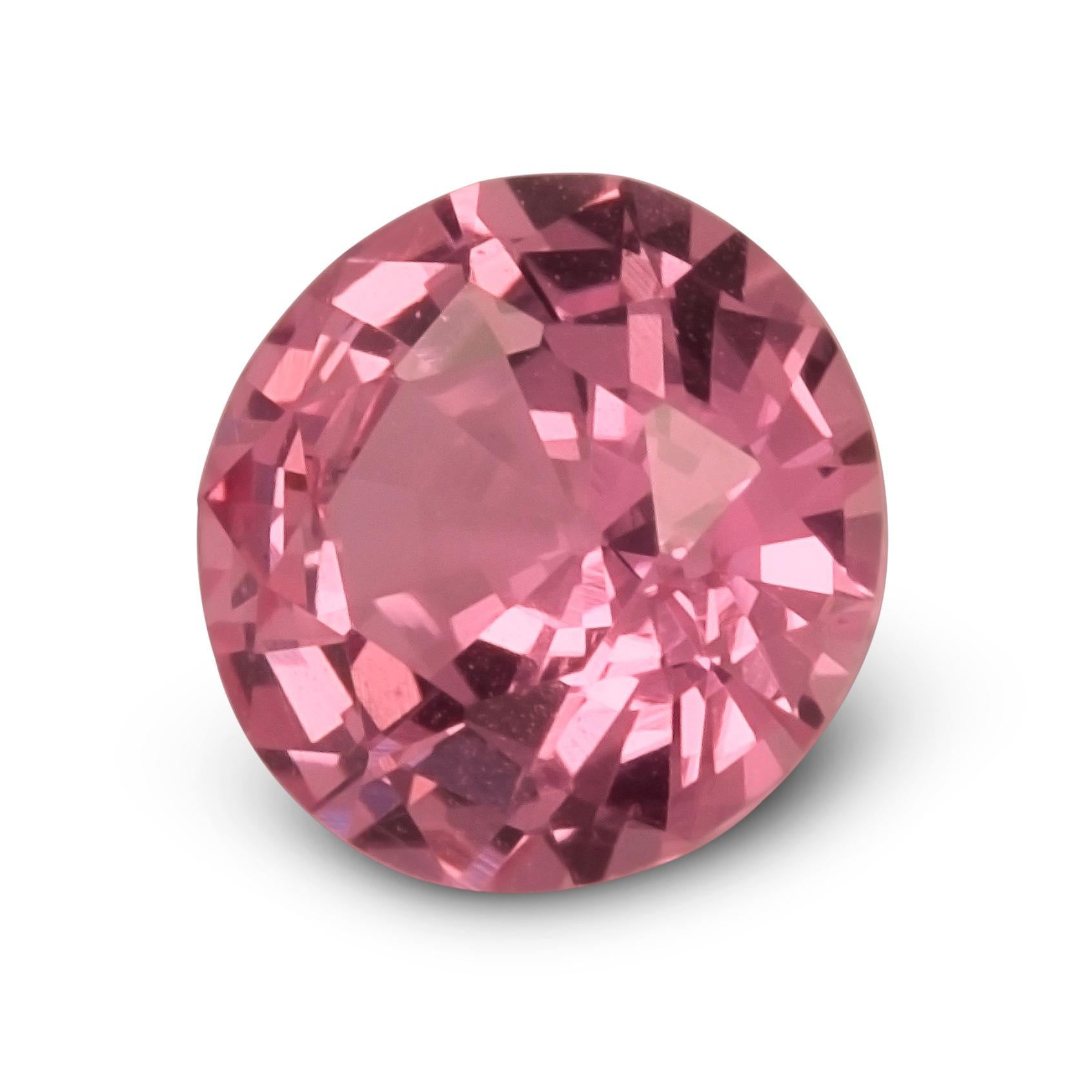 Natural Unheated Pink Sapphire Gemstone 1.22 carats with GIA Report en Nuevo estado para la venta en Los Angeles, CA