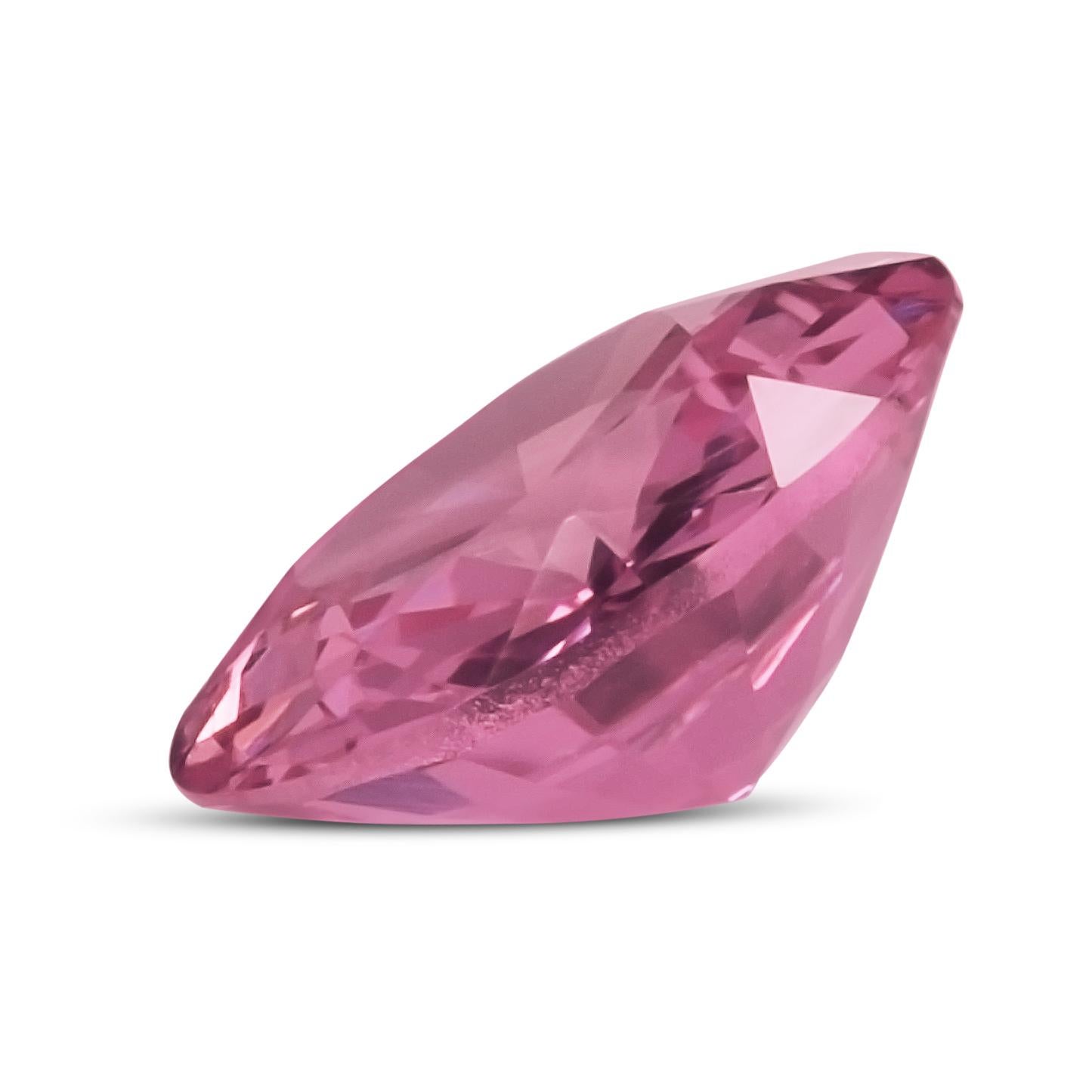 Natürlicher unerhitzter rosa Saphir Edelstein 1.22 Karat mit GIA Bericht für Damen oder Herren im Angebot