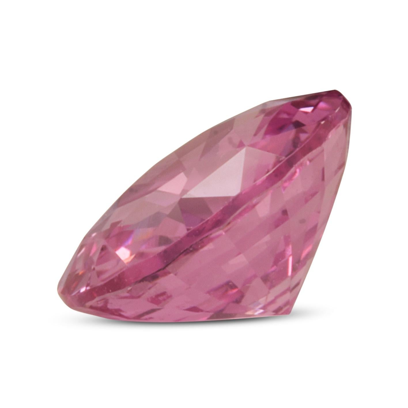 Femenino o masculino Natural Unheated Pink Sapphire Gemstone 1.37 carats with GIA Report en venta
