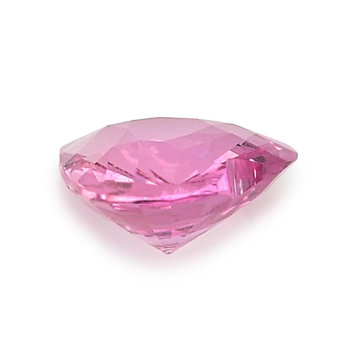 da uomo o donna Gemma di zaffiro rosa naturale non riscaldata di 1.60 carati con rapporto GIA in vendita