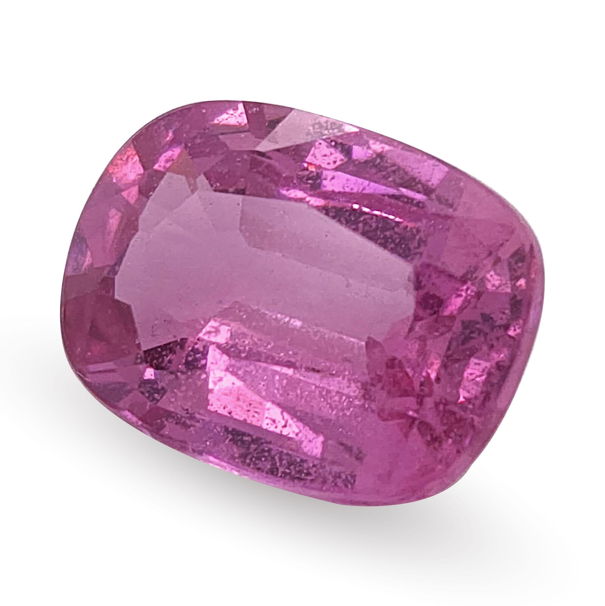 Natürlicher unerhitzter rosa Saphir Edelstein 2.23 Karat mit GIA Bericht im Zustand „Neu“ im Angebot in Los Angeles, CA